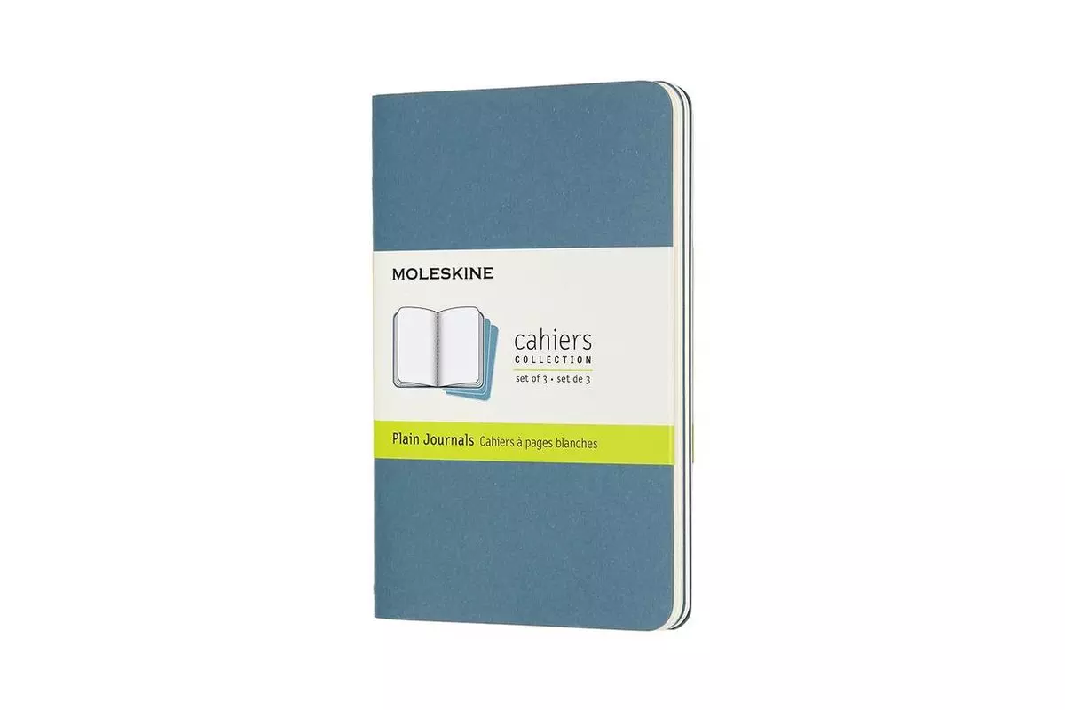 Een Moleskine Cahier Plain Notebook Pocket Reef Blue koop je bij Moleskine.nl